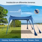 Carpa de Playa Portátil 3x3m con Protección Solar UPF 50+ | Refugio Ligero y Familiar