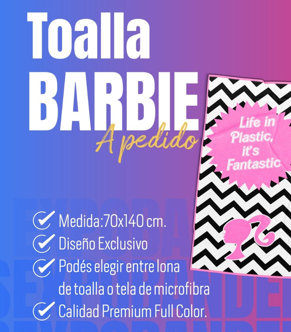 Toalla Personalizada BARBIE – Expo Banderas